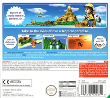 Pilotwings Resort (Usa) box cover back